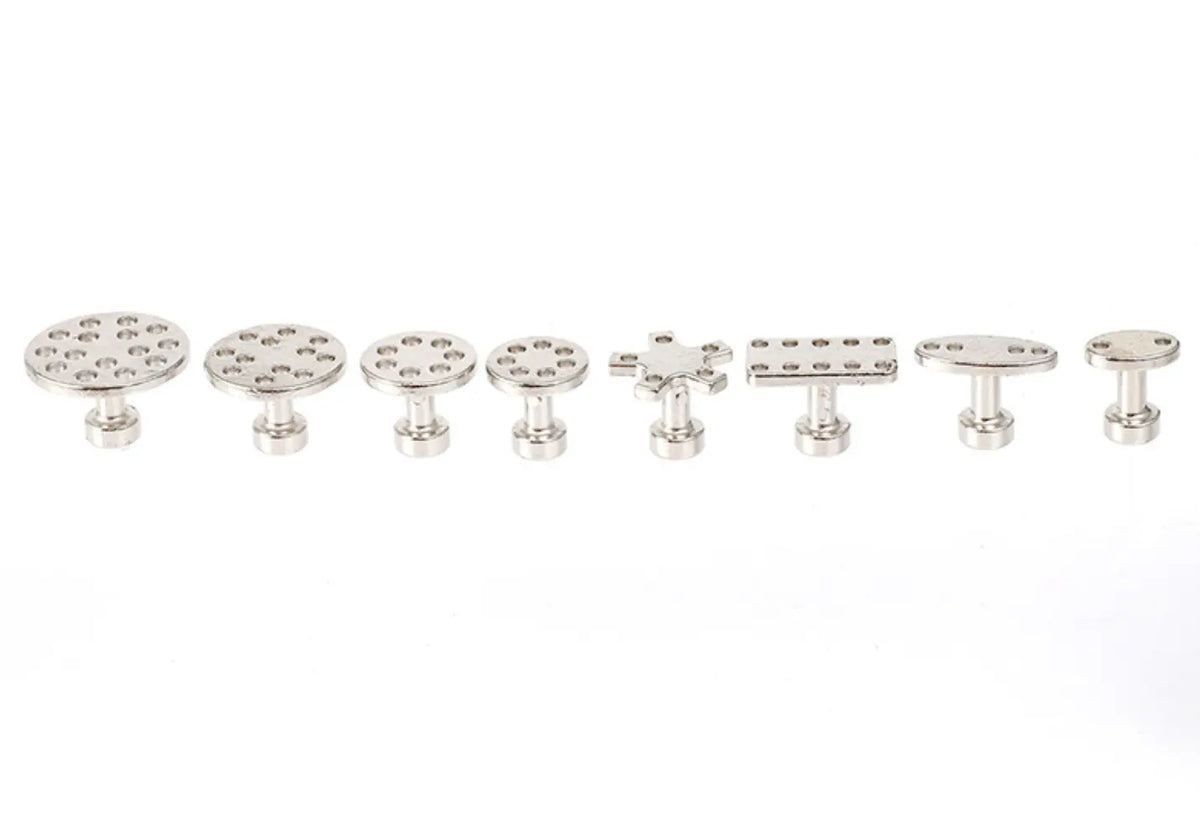 Aluminum Alloy Pull Cap Gasket Auto Sheet Metal Recessed Repair Device 8pcs FairTools