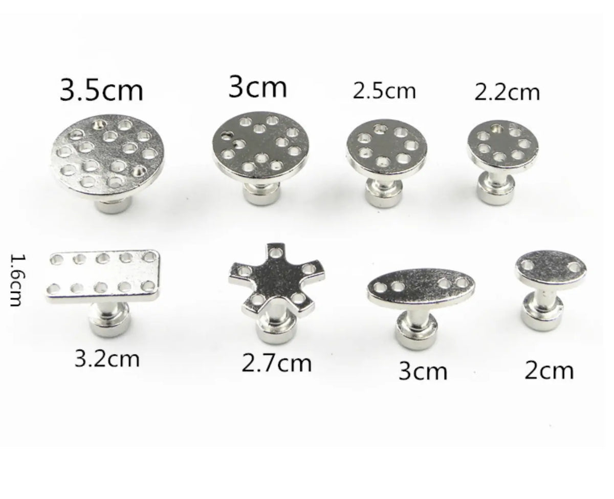 Aluminum Alloy Pull Cap Gasket Auto Sheet Metal Recessed Repair Device 8pcs FairTools