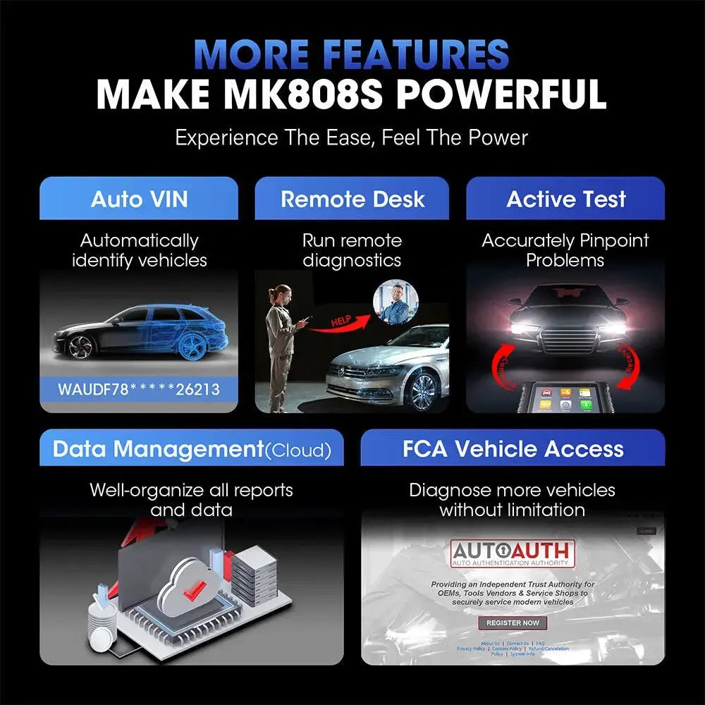 Autel MaxiCOM MK808S All System Diagnosis Bidirectional Tool Scanner - FairTools