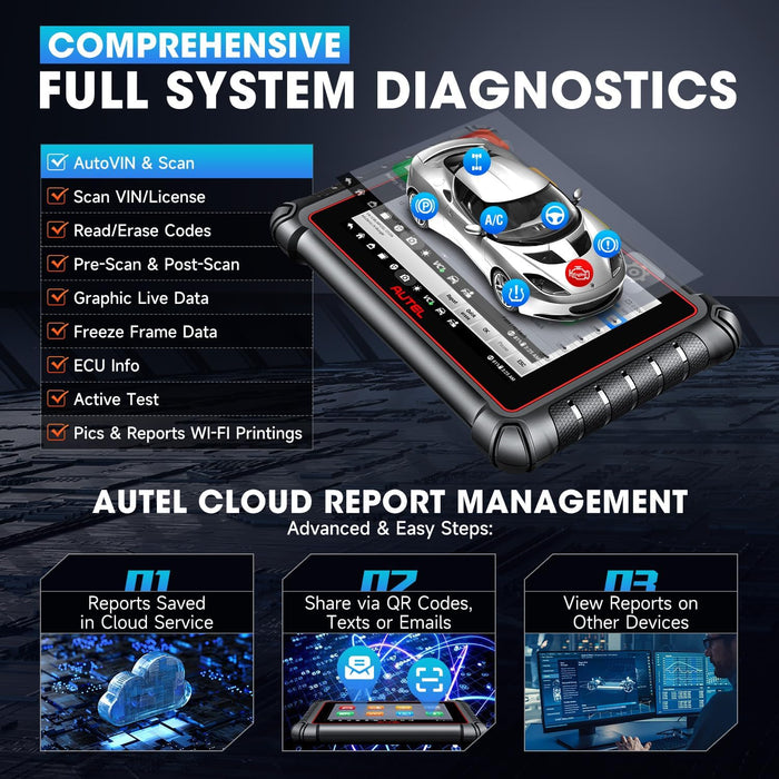 Autel MaxiPRO MP900BT All System Diagnostic Scanner ECU Coding Autel