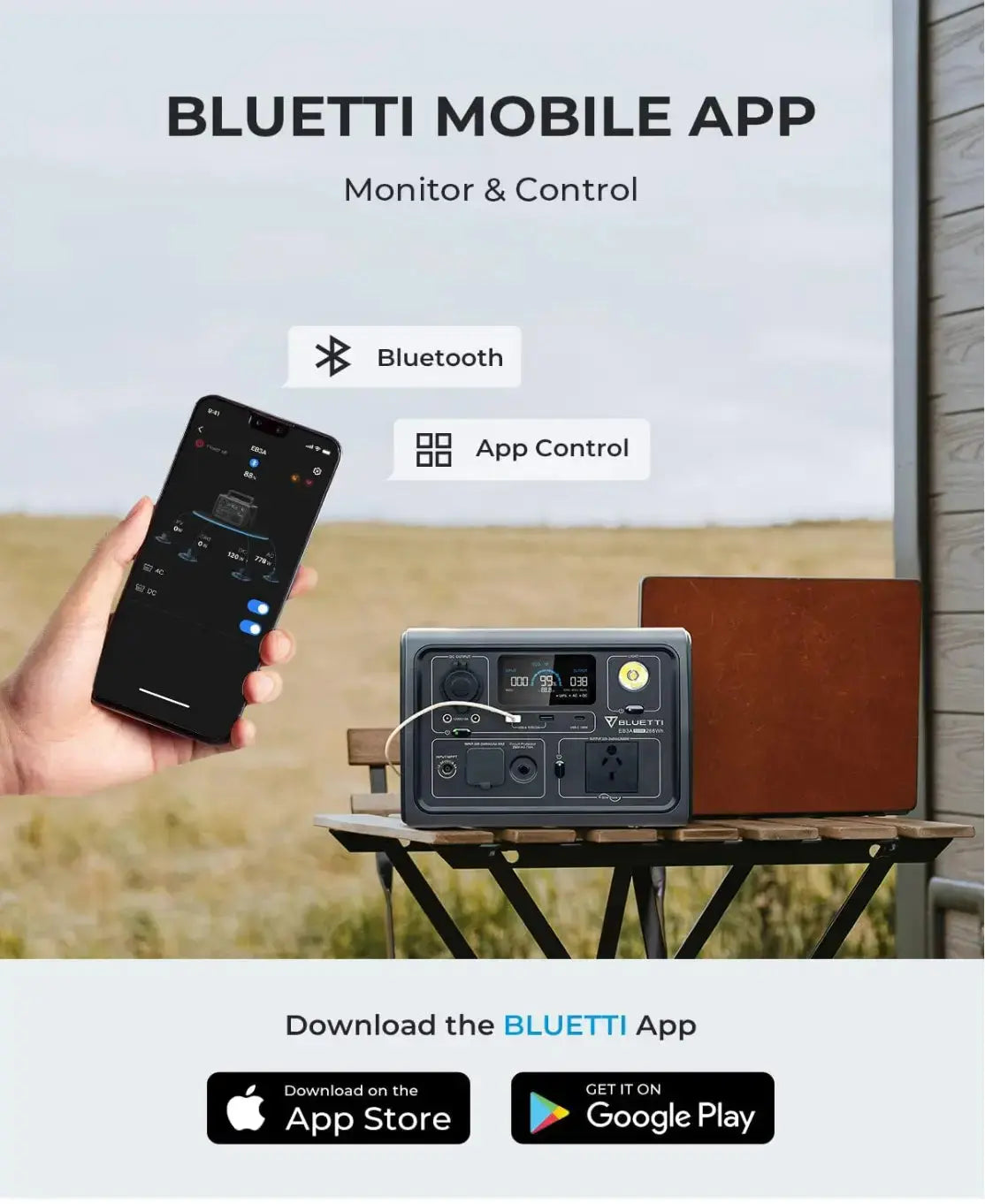 BLUETTI EB3A Portable Power Station | 600W | 268Wh - FairTools