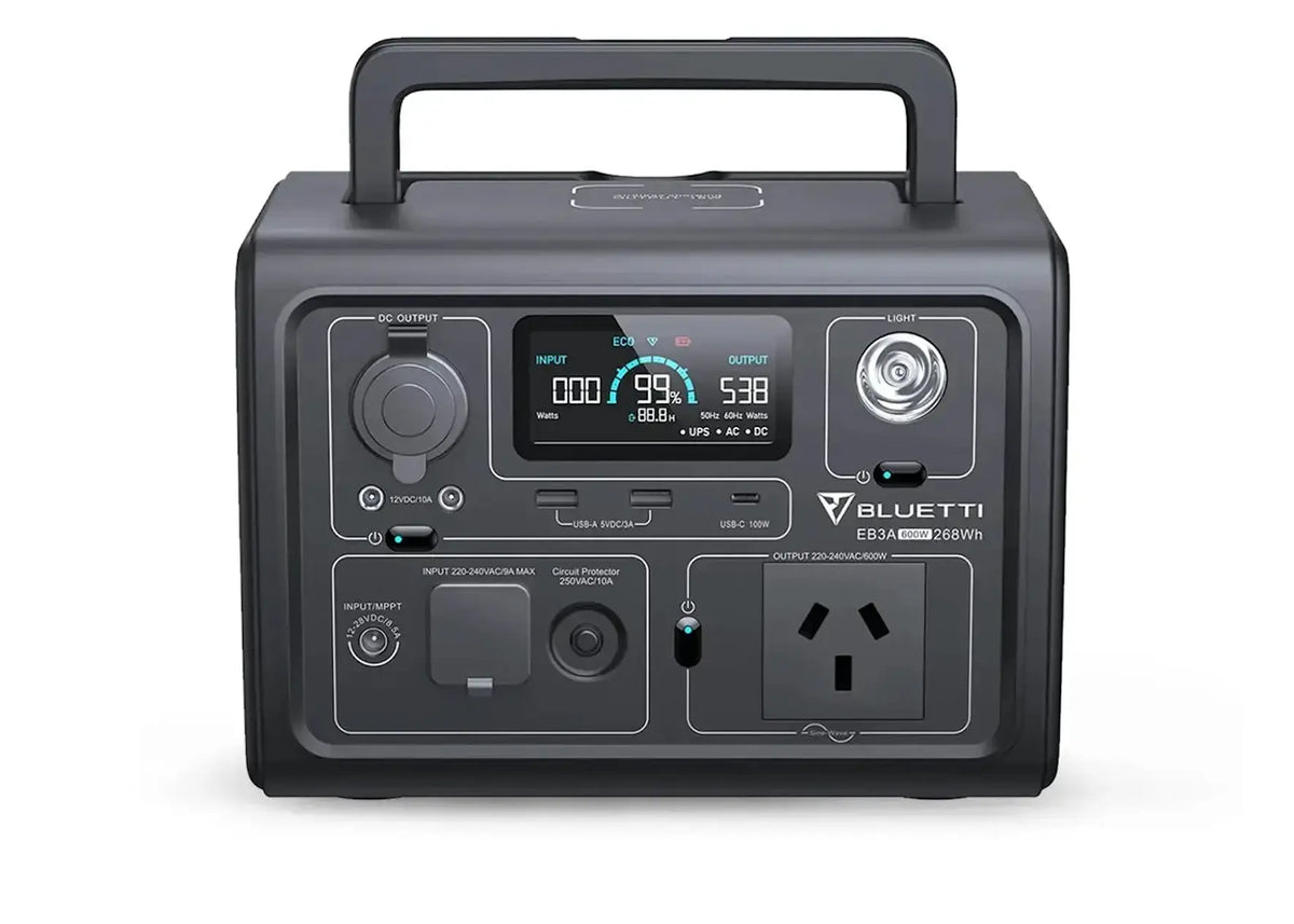 BLUETTI EB3A Portable Power Station | 600W | 268Wh Bluetti
