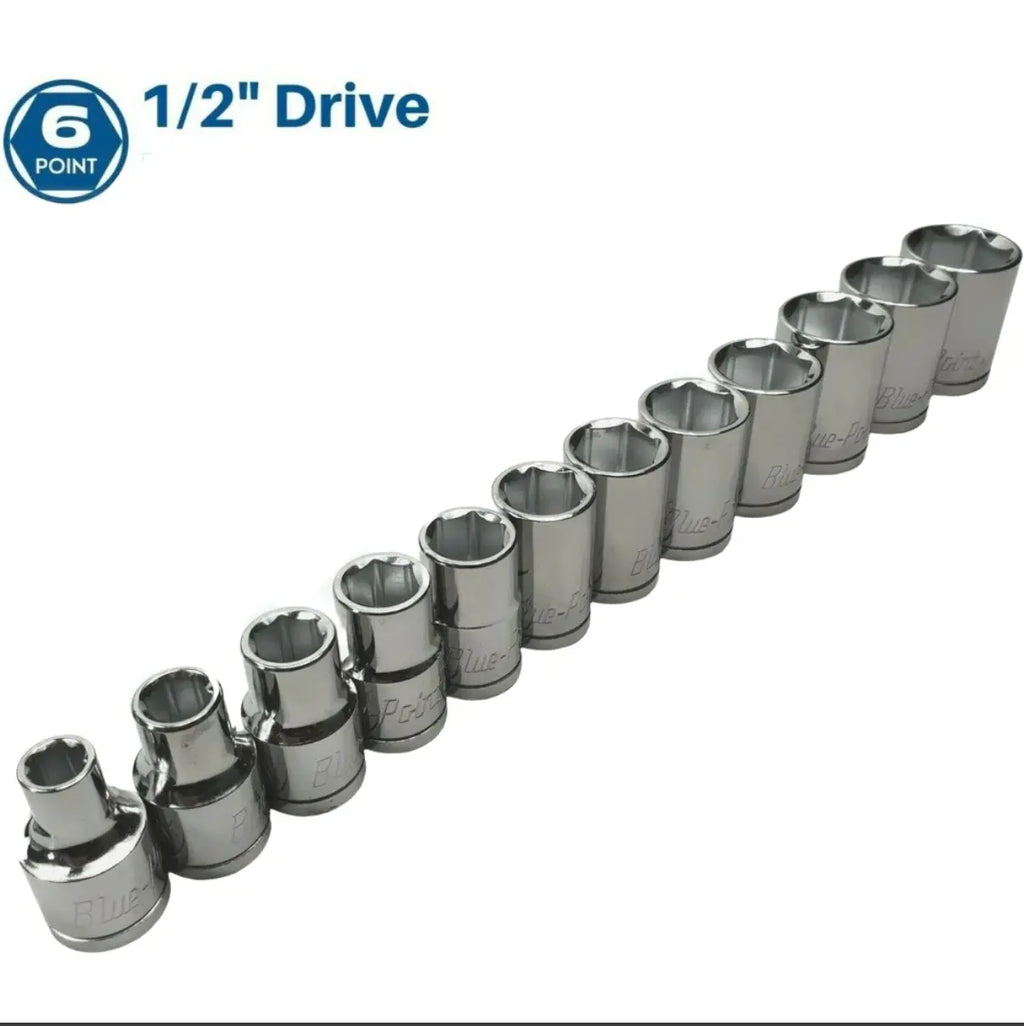 Blue Point 1/2 Drive Short Sockets 3/811/4 Socket Drivers FairTools