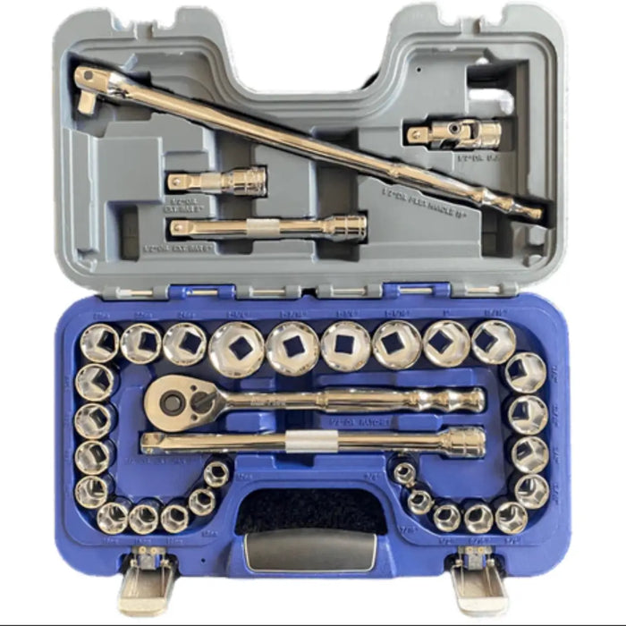 Blue Point 1/2 Drive Socket Set, 33pcs Blpgss1233 - FairTools Blue Point 1/2 Drive Socket Set, 33pcs Blpgss1233