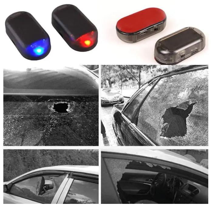 Dummy Car Alarm LED Solar Powered - FairTools Dummy Car Alarm LED Solar Powered