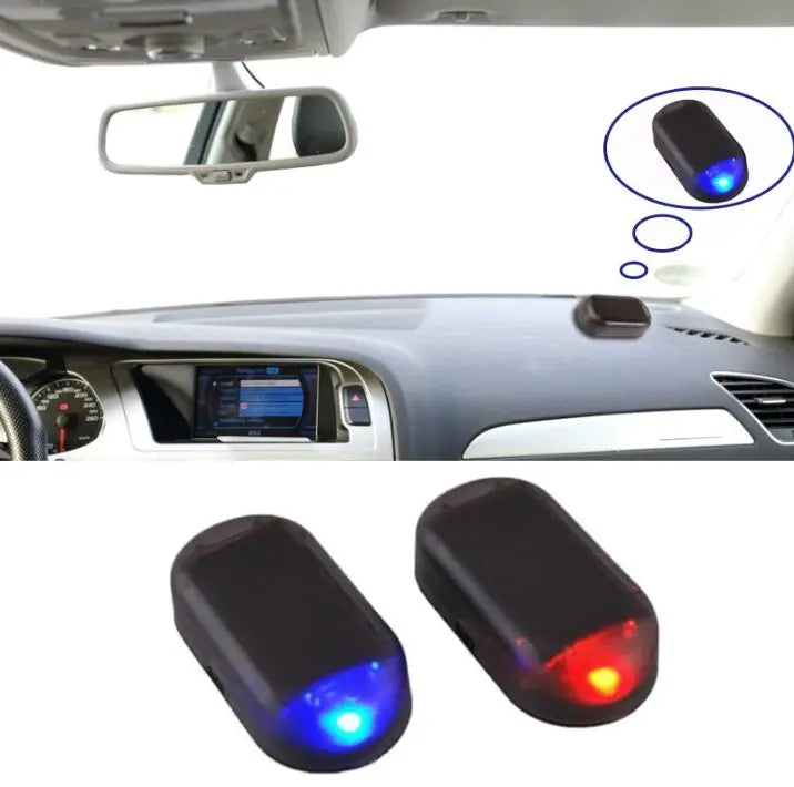 Fake LED car alarm installation 