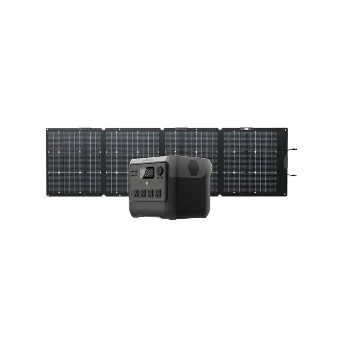 EcoFlow RIVER 2 Pro + Nextgen 220W Bifacial Portable Solar Panel EcoFlow
