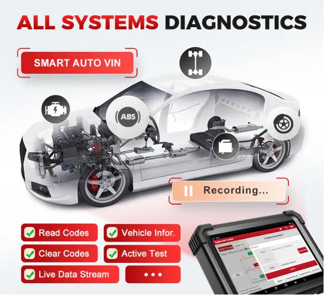 Launch X431 PRO3 APEX 10.1" Bidirectional Scan Tool Car Diagnostic Scanner - FairTools