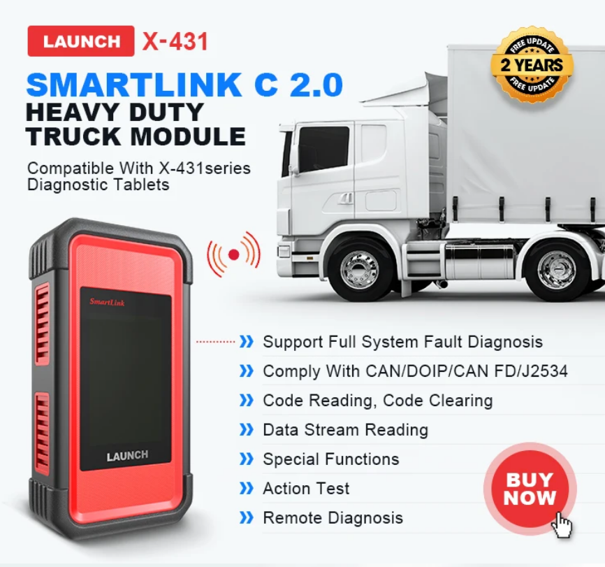 Launch X431 SmartLink C V2.0 Remote Diagnosis HeavyDuty Truck Module ...