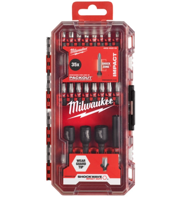 Milwaukee 4932492003 SHOCKWAVE Impact Duty Bit Set — 35-Piece Milwaukee
