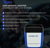 Vgate VLINKER BM 3.0 OBD2 Bluetooth Code Reader OBDII Scan Tool for Android - FairTools Vgate VLINKER BM 3.0 OBD2 Bluetooth Code Reader OBDII Scan Tool for Android