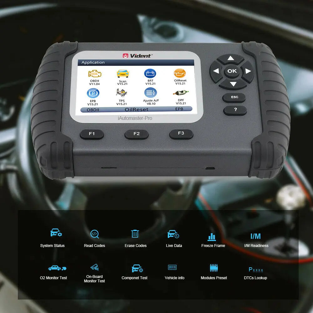 Vident iAutomaster Pro All-System Diagnoses DPF EPB SAS SRS Oil Light/Service Vident