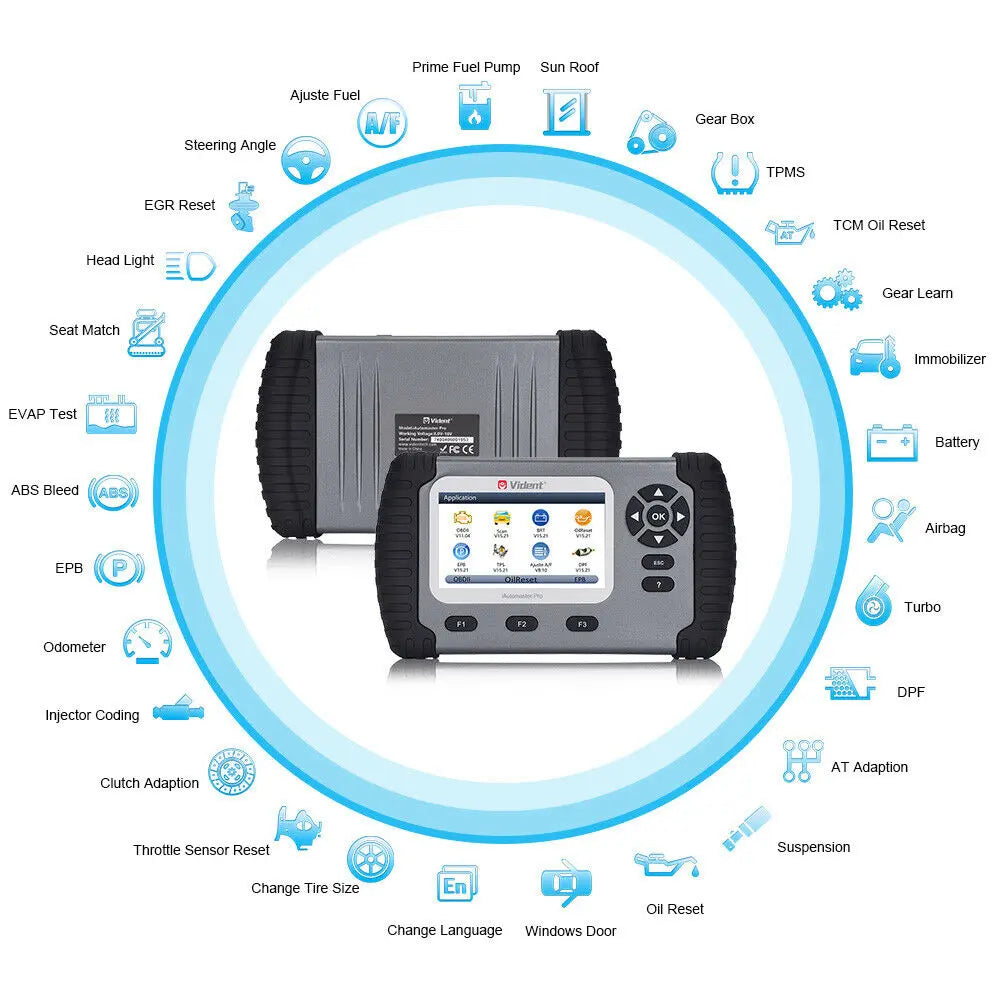 Vident iAutomaster Pro All-System Diagnoses DPF EPB SAS SRS Oil Light/Service Vident