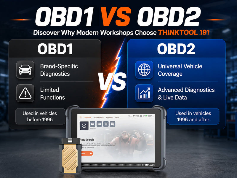 OBD1 vs OBD2 THINKCAR THINKTOOL 191 Ideal scanner