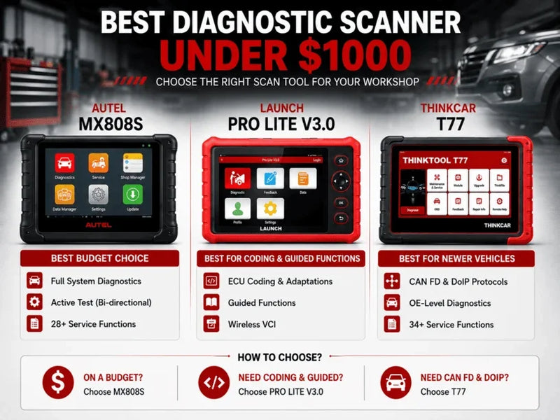 Best Diagnostic Scanner Under $1000: 3 Top Picks for 2026 - FairTools