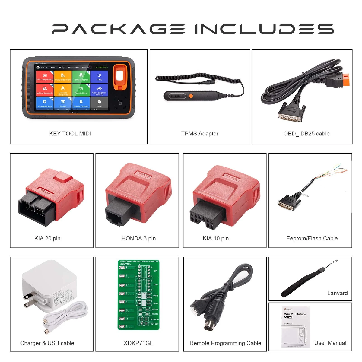 Xhorse Key Tool MIDI Basic Version 2-in-1 IMMO Programming and TPMS Function Xhorse
