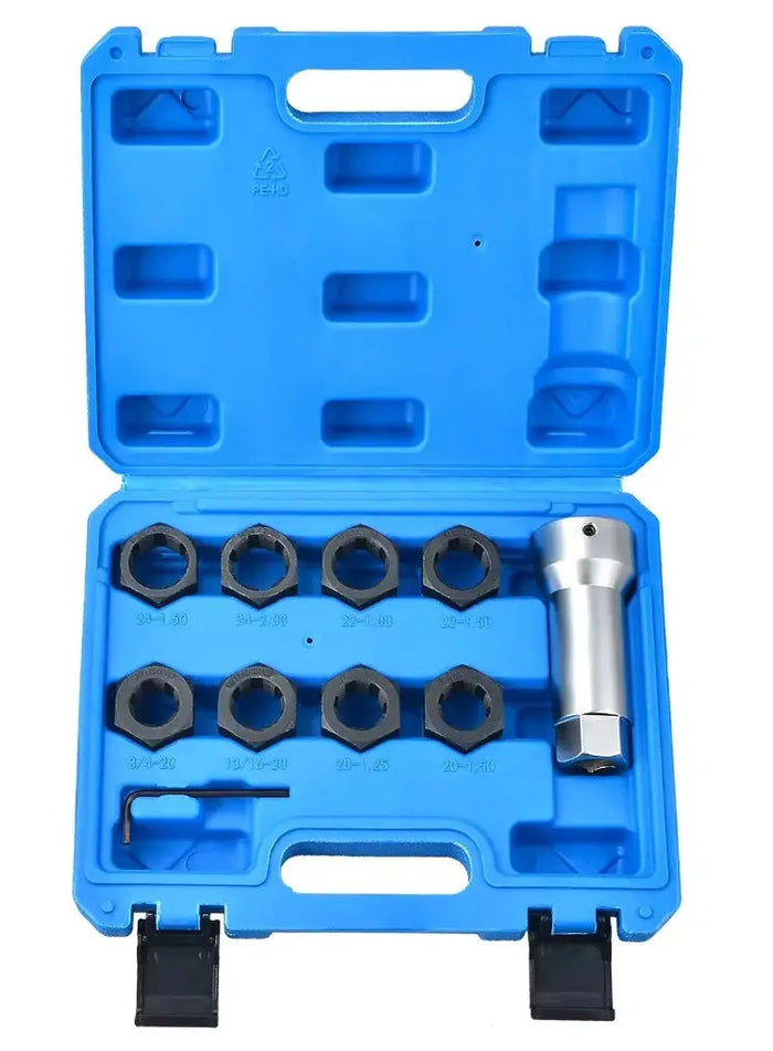 10pcs Axle Spindle Thread Repair Automotive Tool Kit Thread Set FairTools