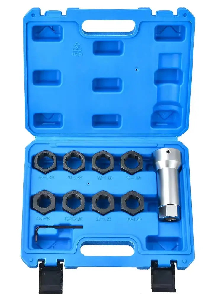 10pcs Axle Spindle Thread Repair Automotive Tool Kit Thread Set FairTools