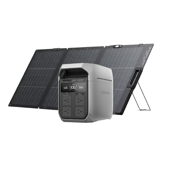 Delta 3 Plus + 160W Lightweight Solar Panel EcoFlow