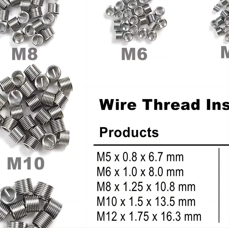 131pcs Thread Repair Kit, Heli Coil Kit FairTools