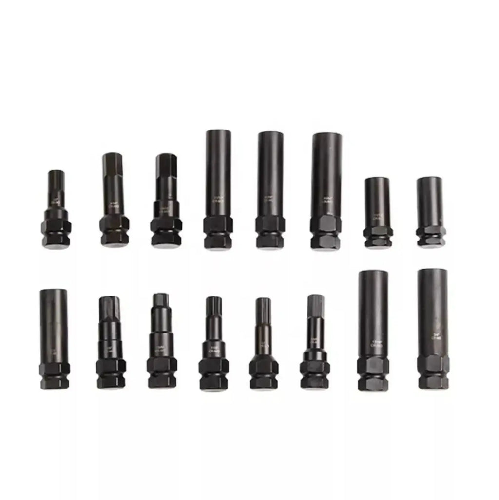 16-Piece Locking Lug Nut Master Key Set Wheel Lock – FairTools