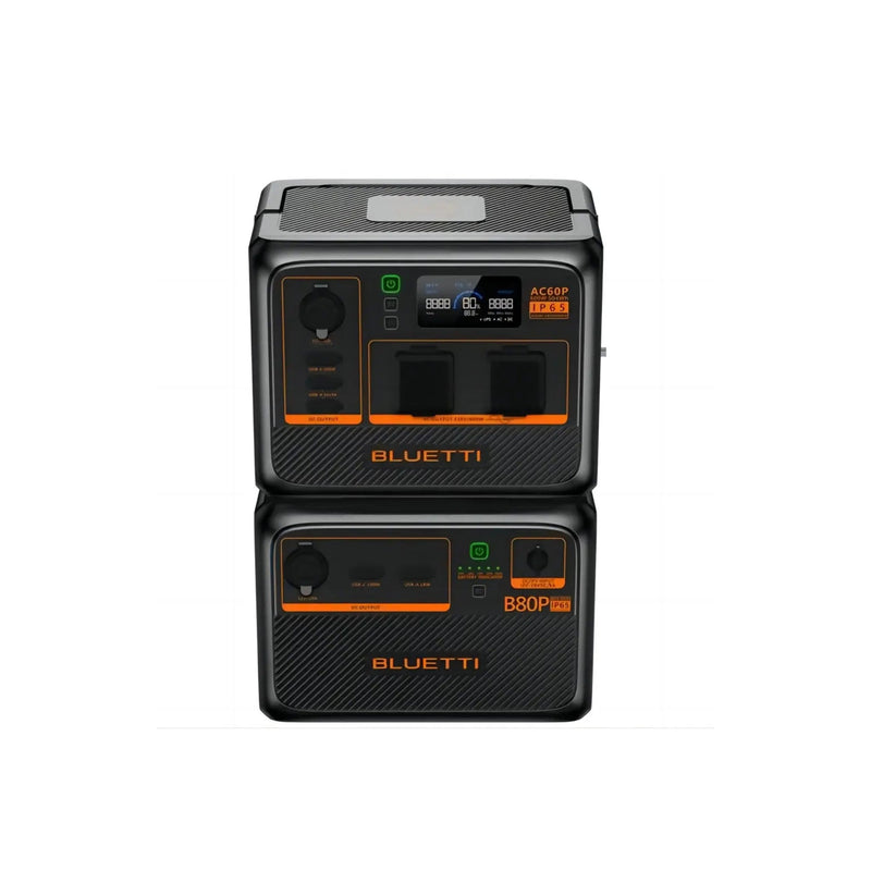 BLUETTI AC60P + B80P Portable Power Station Bundle (1310wh combinded) Bluetti