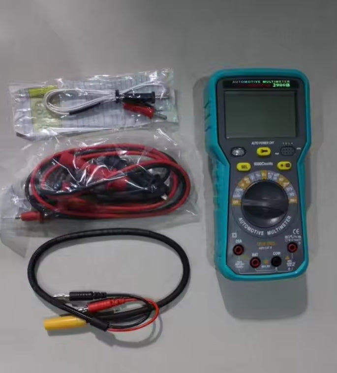 2900B Auto Multimeter | AC/DC Volt, Amp, Ohm, RPM, True RMS FairTools