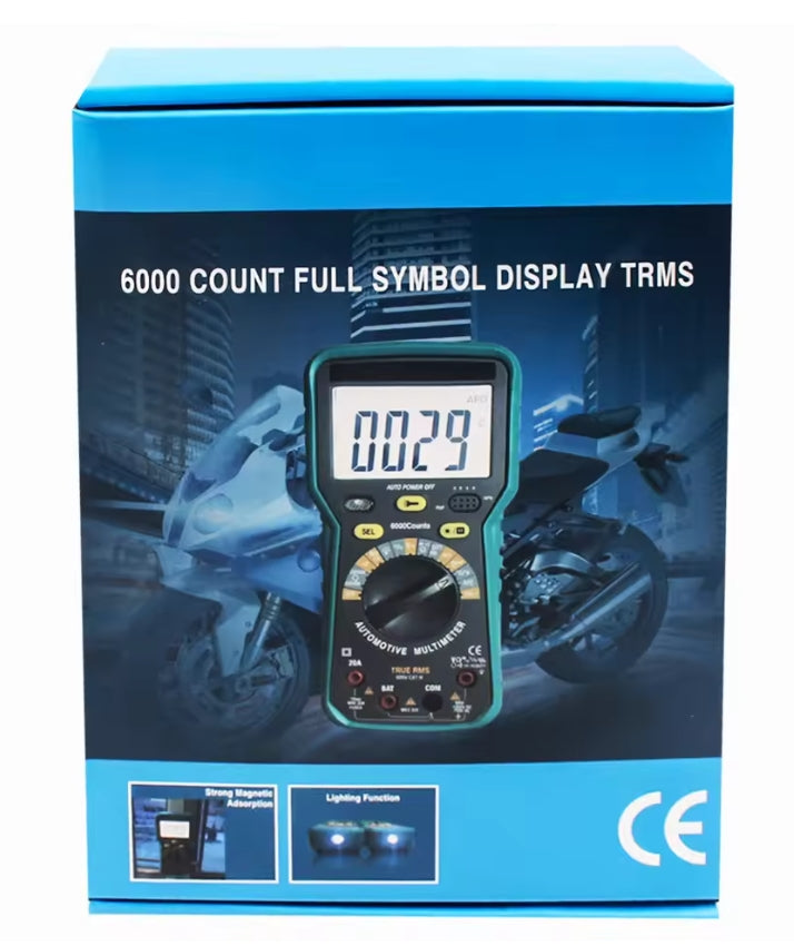 2900B Auto Multimeter | AC/DC Volt, Amp, Ohm, RPM, True RMS FairTools