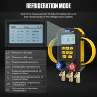 AUTOOL LM160 Air Conditioning Refrigerant Leak Detector Digital Manifold Gauges Autool