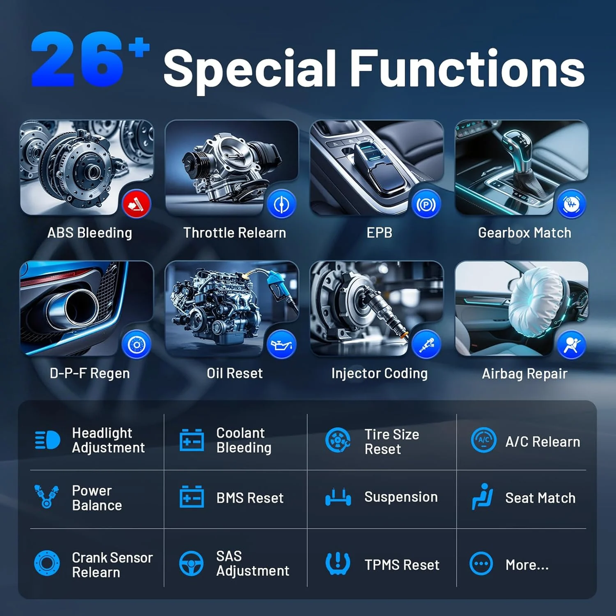 XTOOL Anyscan A30M Wireless BT OBD2 Scanner Tool for Android & iPhone Odometer Xtool