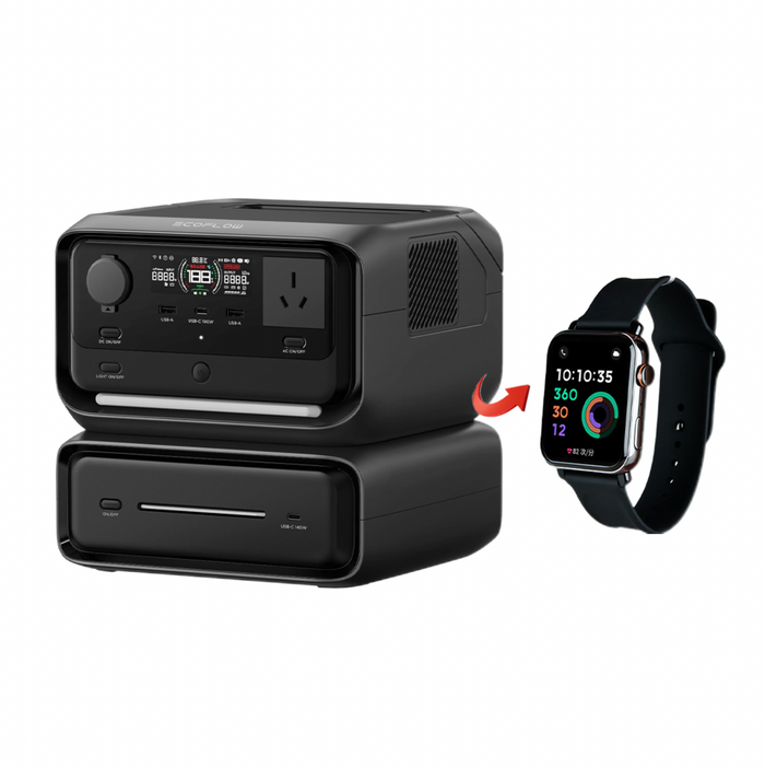 Ecoflow River 3 Max Portable Power Station | 600W | 572Wh -- Free OTOFIX Smart Watch EcoFlow
