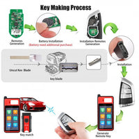 AUTEL IKEYBW003AL Razor Style BMW 3 Buttons Smart Universal Key 5Pcs/Set Autel