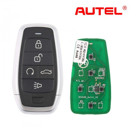 AUTEL IKEYAT005BL 5 Buttons Universal Smart Key(Remote Start/Trunk) 5Pcs/set Autel