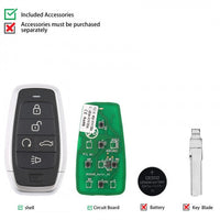 AUTEL IKEYAT005BL 5 Buttons Universal Smart Key(Remote Start/Trunk) 5Pcs/set Autel