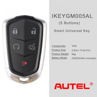 AUTEL IKEYGM005AL GM Cadillac 5 Buttons Universal Smart Key 5Pcs/set Autel