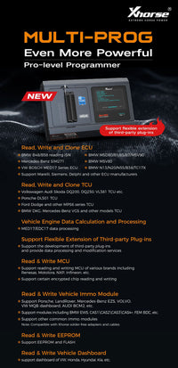 Xhorse XDMPG0GL Multi-Prog Programmer ECU Programmer FREE MQB48 AKL license Xhorse