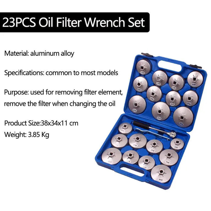 23pcs Cup Type Oil Filter Wrench Set Removal Tool FairTools