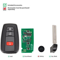 Autel IKEYTY8A3AL Toyota Style 3 Buttons 315/433 MHz Smart Key 5Pcs/Set Autel