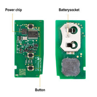 Autel IKEYTY8A3AL Toyota Style 3 Buttons 315/433 MHz Smart Key 5Pcs/Set Autel