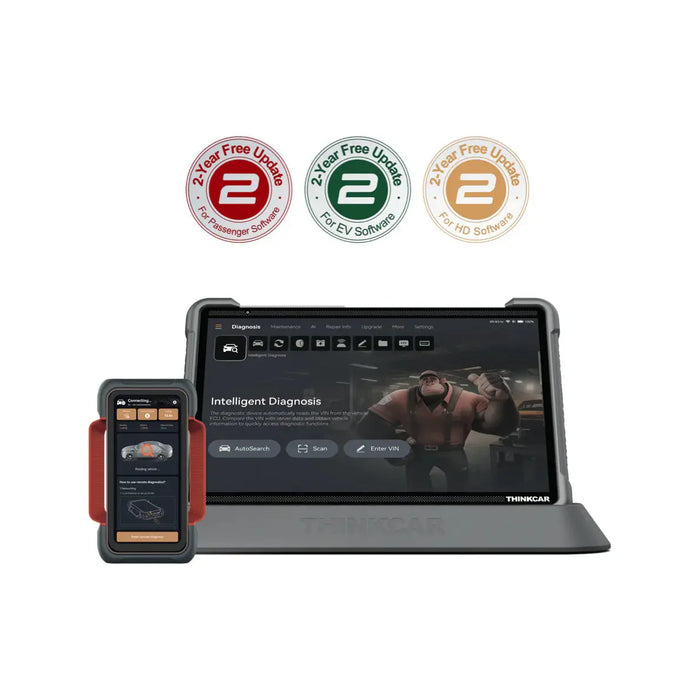 THINKCAR Expert 399 14" Diagnostic Scan Tool, AI Technology, Dual Diagnostics, 12/24V, EV Vehicles Thinkcar