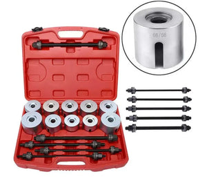 27 Pcs Universal Press & Pull Sleeve Kit Bushes Bearings Removal, Install Tool Kit