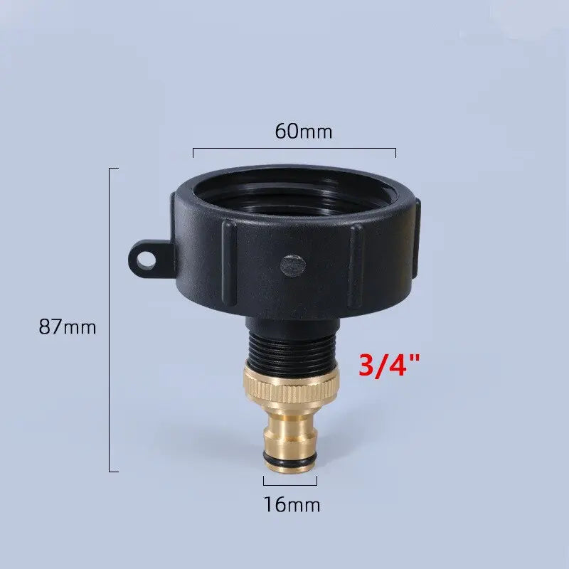 3/4 inch Thread Connector Valve Fitting For IBC Water Tank Garden Brass Adapter - FairTools 3/4 inch Thread Connector Valve Fitting For IBC Water Tank Garden Brass Adapter