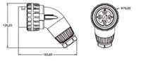 3-core 32A Australian standard curved 250V industrial outdoor IP66 waterproof plug 56PA332 FairTools