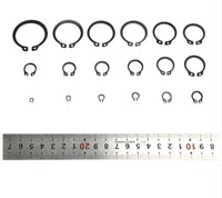 300Pcs Snap Ring Assortment External Retaining Ring Kit C-Type Circlips FairTools