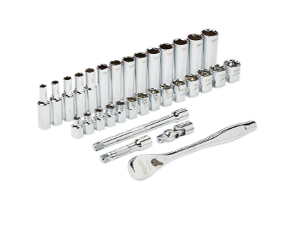 3/8" Drive 32pc Ratchet & Socket Set - Metric Milwaukee 48229508 Milwaukee