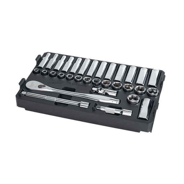 Milwaukee 32 Piece PackOut 3/8" Ratchet & Socket Set Milwaukee