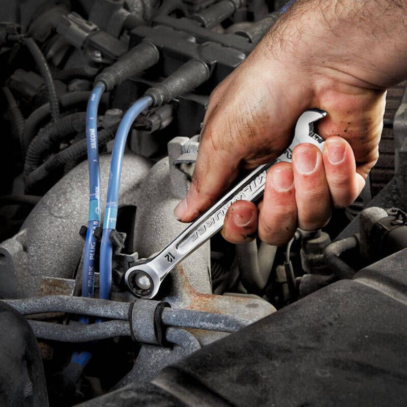 Milwaukee 15 Piece Max Bite Metric Ratcheting Combination Spanner Set FairTools