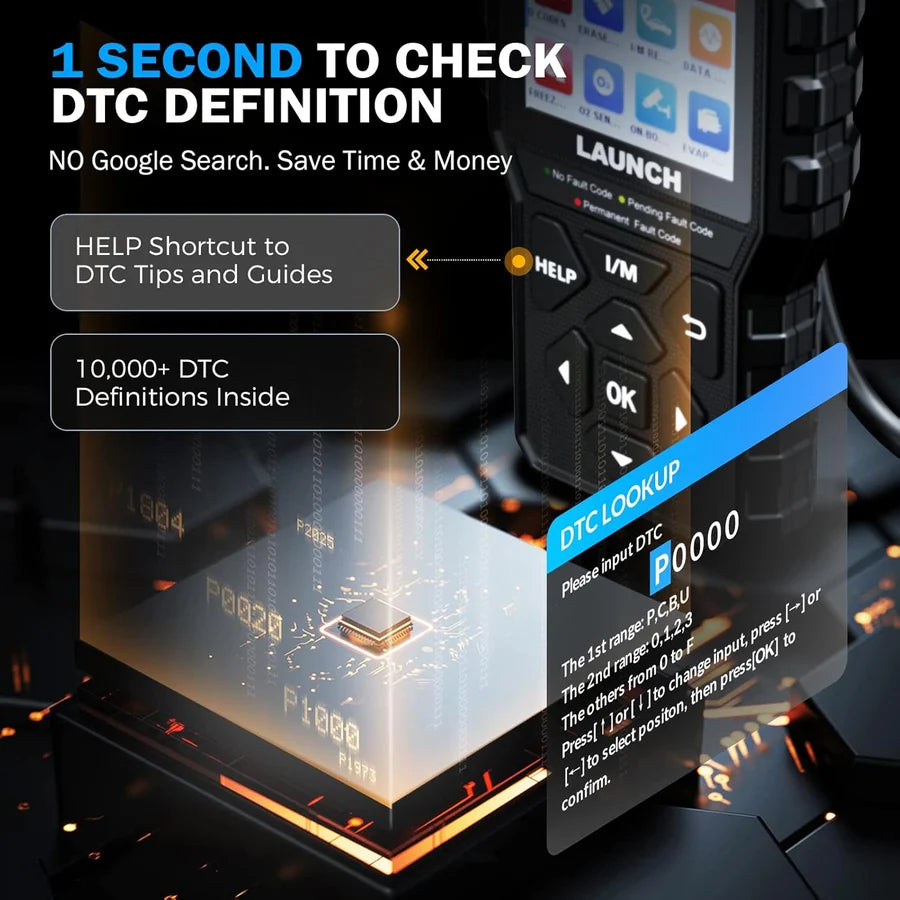 LAUNCH Creader CR529 OBD2 Scanner Car Code Reader DTC Lookup