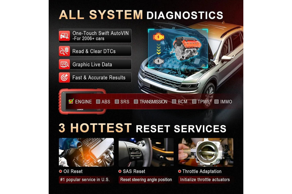 LAUNCH CRP123X Plus All-System OBD2 Diagnostic Scanner LAUNCH