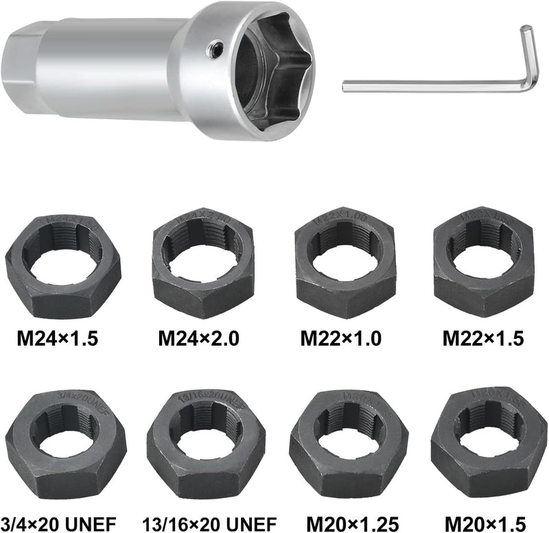 10pcs Axle Spindle Thread Repair Automotive Tool Kit Thread Set FairTools